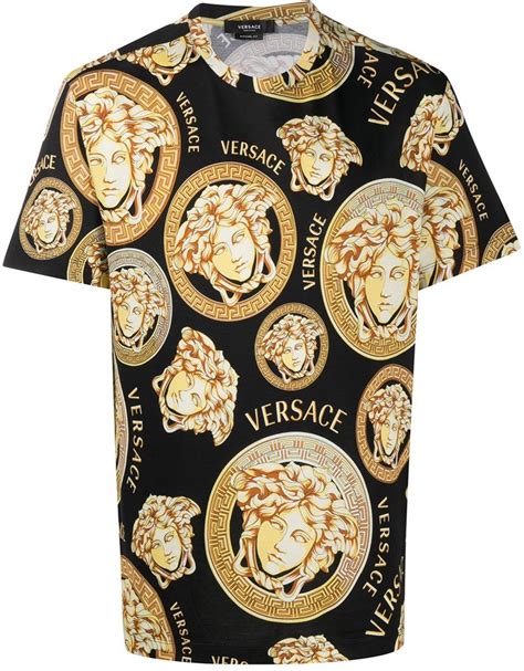 versace t-shirt damen medusa|Versace Medusa print t shirt.